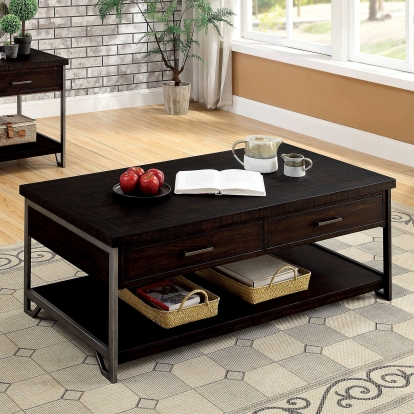 Wasta Dark Oak Coffee Table Model CM4499C by Furniture of America