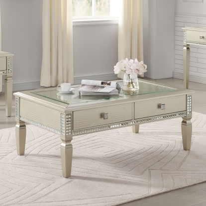 Adina Silver Coffee Table Model CM4512C by Furniture of America