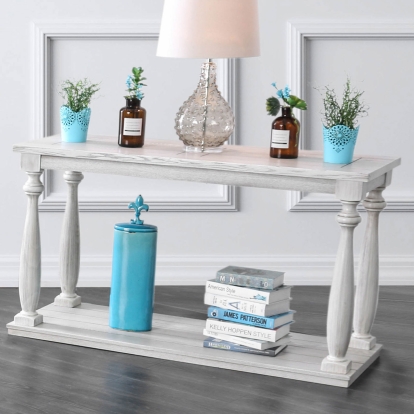 Arlington Antique White Sofa Table Model CM4520S by Furniture of America