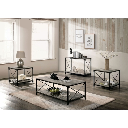 Whiting Black/Gray 3 Piece Table Set Model CM4563-3PK by Furniture of America