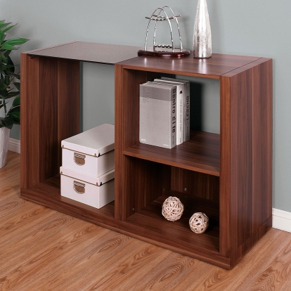 Langenthal Black/Dark Walnut Sofa Table Model CM4568S by Furniture of America