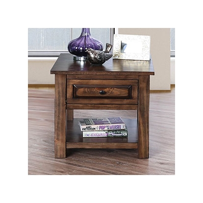 Annabel Walnut End Table Model CM4613E by Furniture of America