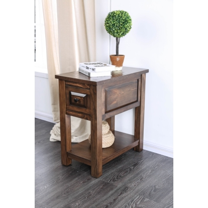 Annabel Walnut Side Table Model CM4613ST by Furniture of America