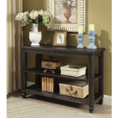 Suzette Antique Black Sofa Table Model CM4615BK-S by Furniture of America