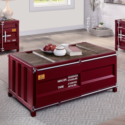 Dicargo Red Coffee Table Model CM4789RD-C by Furniture of America