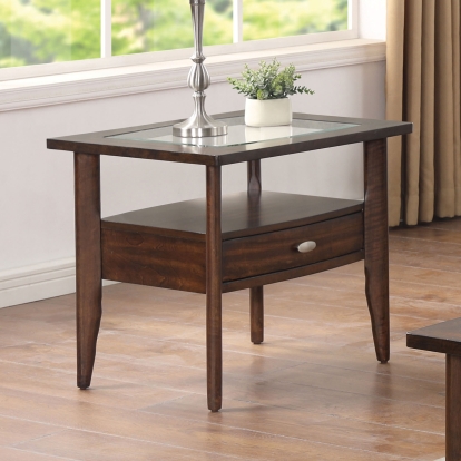 Riverdale Dark Walnut End Table Model CM4905WN-E by Furniture of America