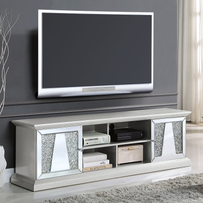 Regensbach Silver 72" TV Stand Model CM5516-TV-72 by Furniture of America