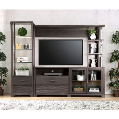 Tienen Gray TV Stand Set Model CM5900-TV-SET by Furniture of America