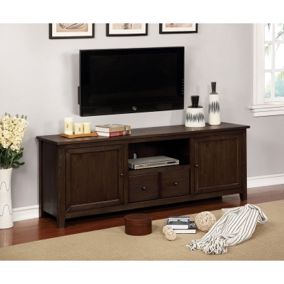 Presho Dark Oak 72" TV Stand Model CM5902DA-TV-72 by Furniture of America