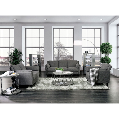 Yazmin Gray Sofa with Loveseat Model CM6020-2PC by Furniture of America