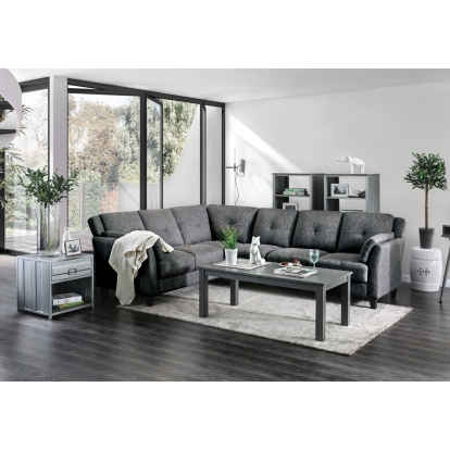 Kaleigh Gray Sectional Model CM6021-SECT by Furniture of America