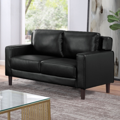 Hanover Black Loveseat Model CM6063BK-LV by Furniture of America