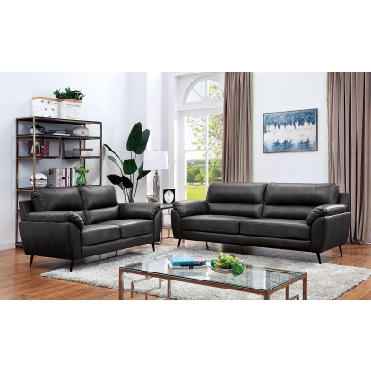 Clarke Gray Sofa with Loveseat Model CM6067GY-2PC by Furniture of America
