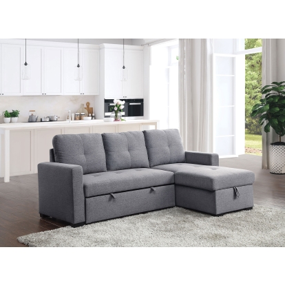 Polly Gray Sectional Model CM6068GY-SECT by Furniture of America
