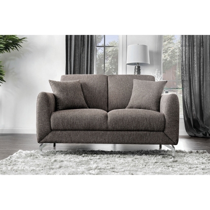 Lauritz Brown Loveseat Model CM6088BR-LV-VN by Furniture of America