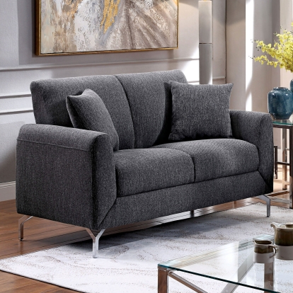 Lauritz Gray Loveseat Model CM6088GY-LV by Furniture of America