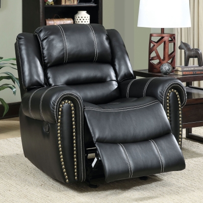 Frederick Black Glider Recliner Model CM6130CH by Furniture of America