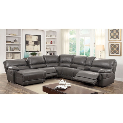 Estrella Gray Sectional Model CM6131GY-SECTIONAL by Furniture of America