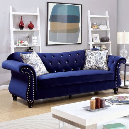 Jolanda Blue Sofa Model CM6159BL-SF-VN by Furniture of America