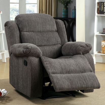 Millville Gray Recliner Model CM6173GY-CH by Furniture of America