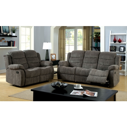 Millville Gray Sofa with Loveseat Model CM6173GY-2PC by Furniture of America