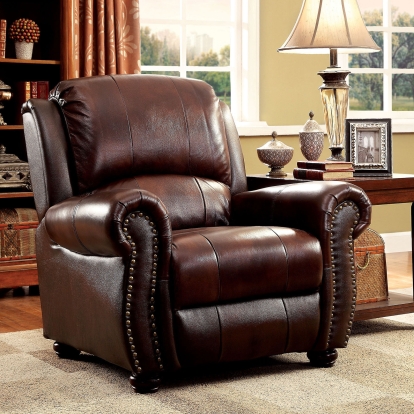 Turton Brown Chair Model CM6191CH by Furniture of America