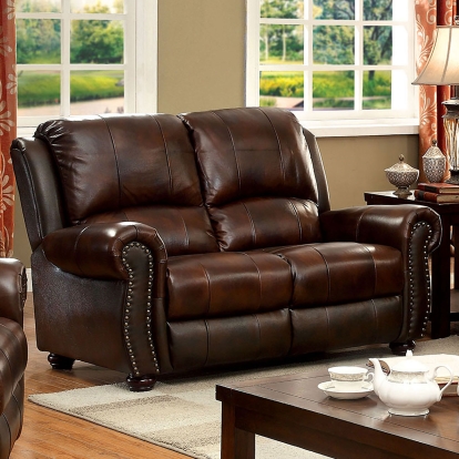 Turton Brown Loveseat Model CM6191LV by Furniture of America