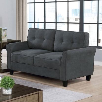 Alissa Gray Loveseat Model CM6213GY-LV by Furniture of America