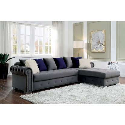 Wilmington Gray Sectional Model CM6239GY-SECT by Furniture of America