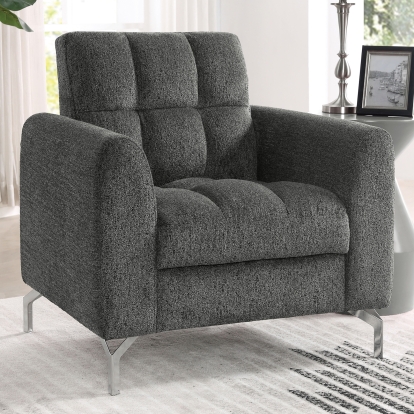 Lupin Dark Gray Chair Model CM6259DG-CH by Furniture of America