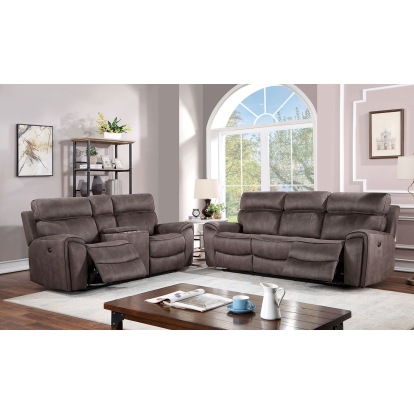 Clint Brown Power Sofa with Loveseat Model CM6260BR-PM-2PC by Furniture of America