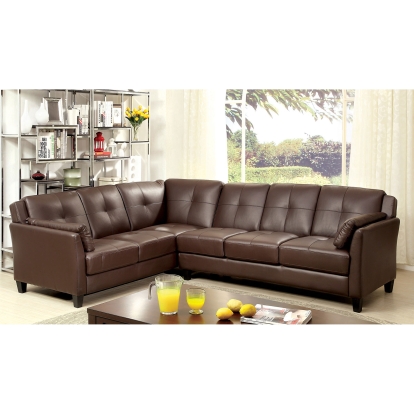 Peever Brown Sectional Model CM6268BR-SET by Furniture of America