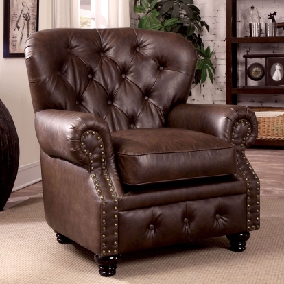 Stanford Brown Chair Model CM6269BR-CH-VN by Furniture of America