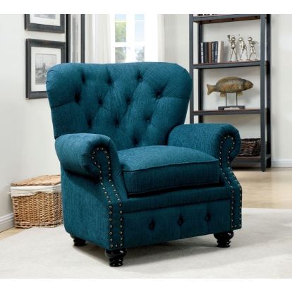 Stanford Dark Teal Chair Model CM6269TL-CH-VN by Furniture of America