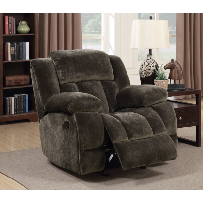 Sadhbh Dark Brown Glider Recliner Model CM6283-CH-VN by Furniture of America