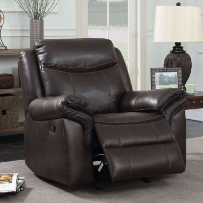 Chenai Brown Glider Recliner Model CM6297-CH-VN by Furniture of America