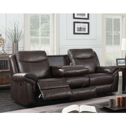 Chenai Brown Sofa Model CM6297-SF-VN by Furniture of America