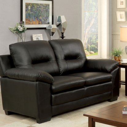 Parma Black Loveseat Model CM6324BK-LV by Furniture of America