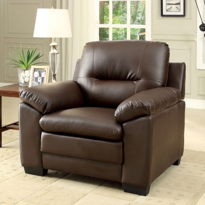 Parma Brown Chair Model CM6324BR-CH by Furniture of America