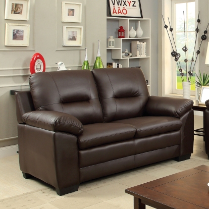 Parma Brown Loveseat Model CM6324BR-LV by Furniture of America