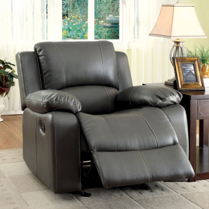 Sarles Gray Glider Recliner Model CM6326-CH by Furniture of America