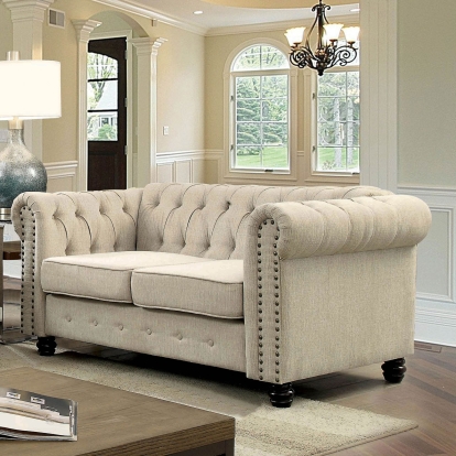Winifred Ivory Loveseat Model CM6342IV-LV-PK by Furniture of America