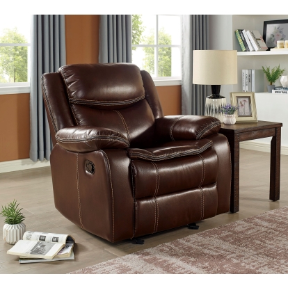 Jeanna Brown Recliner Model CM6343-CH by Furniture of America