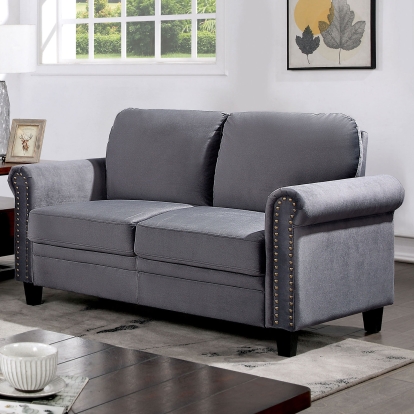 Noranda Gray Loveseat Model CM6450-LV by Furniture of America