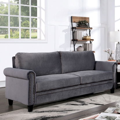 Noranda Gray Sofa Model CM6450-SF by Furniture of America