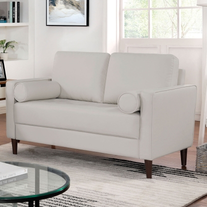 Horgen Off-White Loveseat Model CM6452WH-LV by Furniture of America