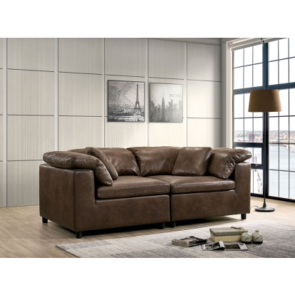 Tamera Brown Loveseat Model CM6472-LV-SET by Furniture of America