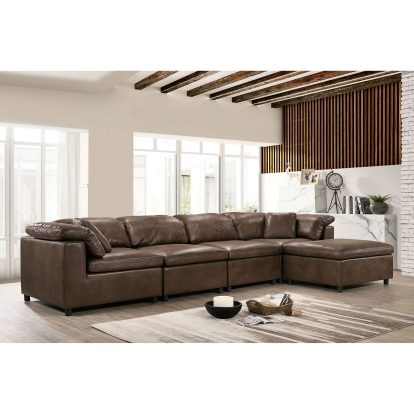 Tamera Brown Sectional Model CM6472-SECT-L by Furniture of America