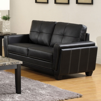 Blacksburg Black Loveseat Model CM6485L by Furniture of America