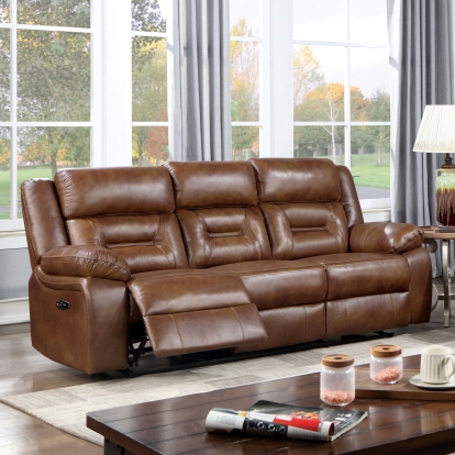 Giles Brown Power Sofa Model CM6486BR-SF-PM by Furniture of America